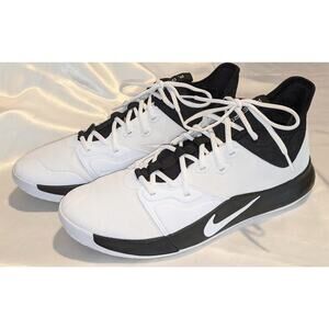 Nike Mens PG 3 TB White Black Paul George Promo Basketball Shoes IOB Sz 14.5 EUC
